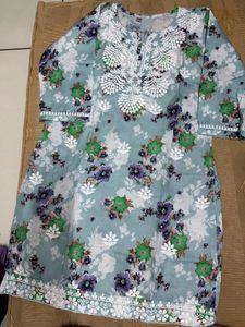 Floral Print Kurta