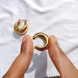 Chunky Gold Plated Hoop