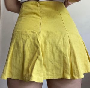 Yellow Mini Skirt