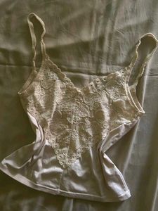 Y2k Vintage White Lace Camisole