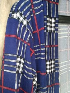 Plaid Open Front Cardigan