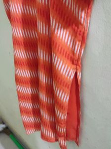 Elegant Pink and White Mixed Kurta - Size 38