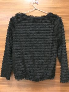 Black Fur Top