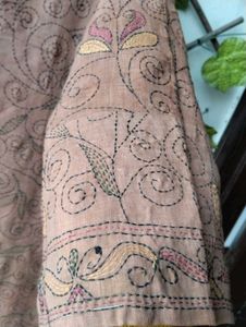 Katha Embroidered Kurta set