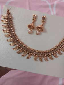 A necklace + earring combo + Leave In Conditioner