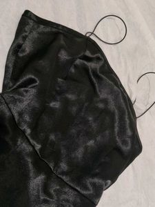 Black Ruffle Mini Dress