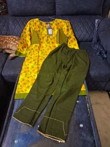 Floral Kurta Set No Dupatta