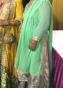 Party Wear Shrara Suit With Dupatta