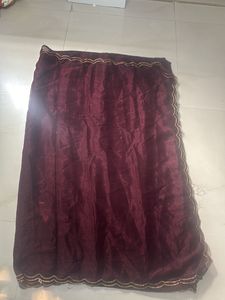 Elegant Maroon Saree