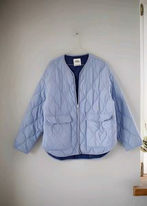 Zara Blue Quilted Jacket