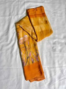 Floral Print Saree