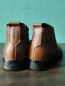 Brown Leather Ankle Boots