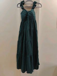 Green Tiered Maxi Dress