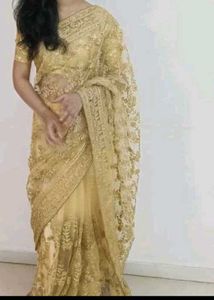 Gorgeous Gold Saree