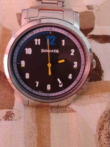 Sonata Silver Watch