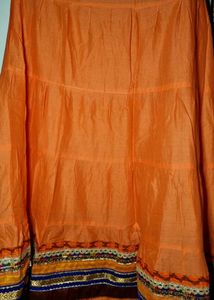 Orange Ethnic Skirt