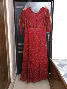 Ethnic Maroon/Darkish Red Gown
