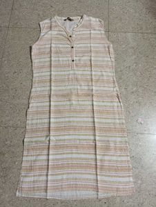 Striped Geometric Print Kurti