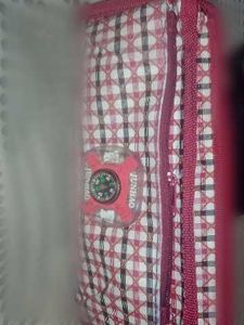 Stylish Checkered Pouch