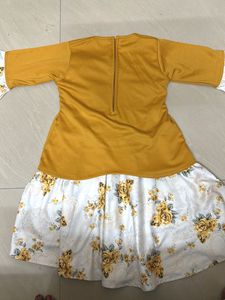 Girls Yellow Floral Dress