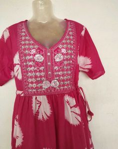 Anouk Pink Kurta Set