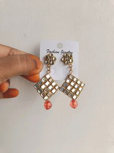 Kundan Dangling Earrings