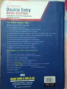 T.S. GREWAL DOUBLE ENTRY BOOK KEEPING VOLUM 1 12th