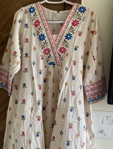 Floral Print Kurta