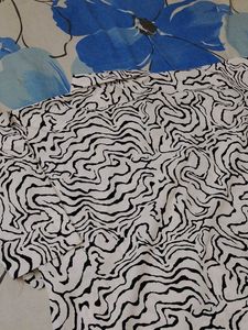 Zebra Print Button-Down Shirt