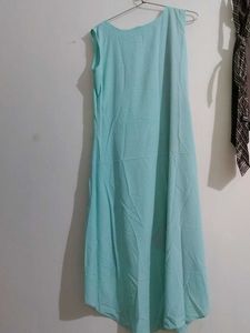 Cyan Orange Kurta