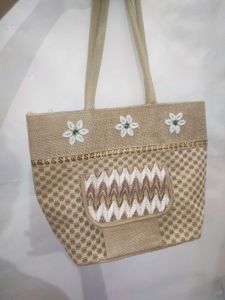 Handmade Jute Tote Bag