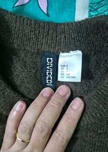 H&amp;M woman Olive Green Knit Sweater #looser