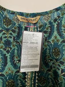 Green Printed Kurta set