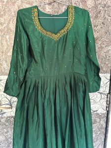 Elegant Green Ethnic Gown
