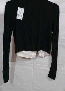 Black Buttoned Cardigan