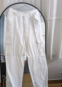 White cotton pants