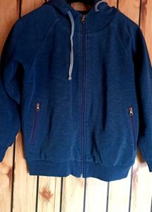 Blue Zip-Up Hoodie