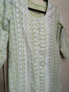 Elegant Green Embroidered Kurta