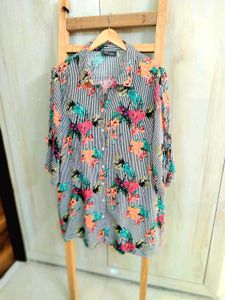 Multicolour Long Shirt Size-48