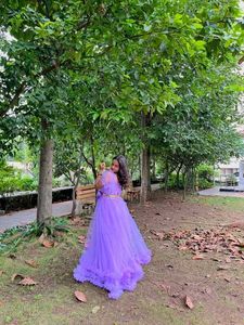 Lavender Tulle Gown