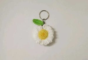 Mini Bouquet and Daisy Crochet Keychains(Combo)