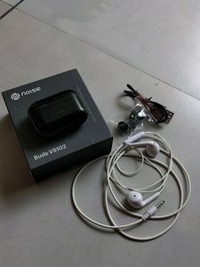Combo Offer Noise Buds Vs102,Apple Wired Earphone