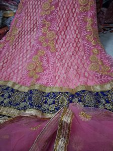 Pink Embroidered Lehenga Choli