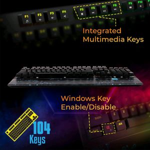 New Zebronics Mechanical RGB Led Keyboard