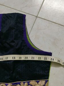 💥DIWALI OFFER💥Green &amp; Purple Embroidered Anarkal