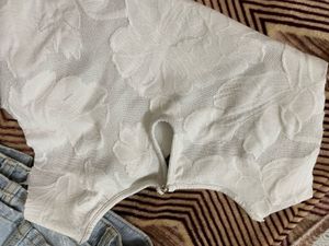 White/silver Top