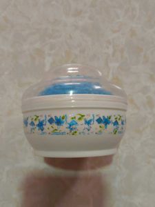 Vintage Powder Puff with Container