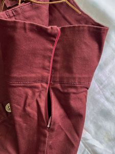 High Waist Classic Burgundy Tokyo Talkies Skirt