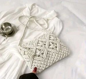 Macrame Crossbody Bag,New Only 1 Pcs 350 Rs.