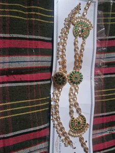 Green &amp; Gold Indian Headpiece